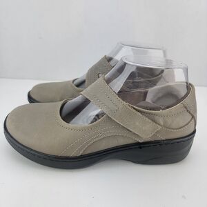 Propet Womens Size 6 Grey Golda Mary Jane Leather Casual Comfort Shoes WCA053L